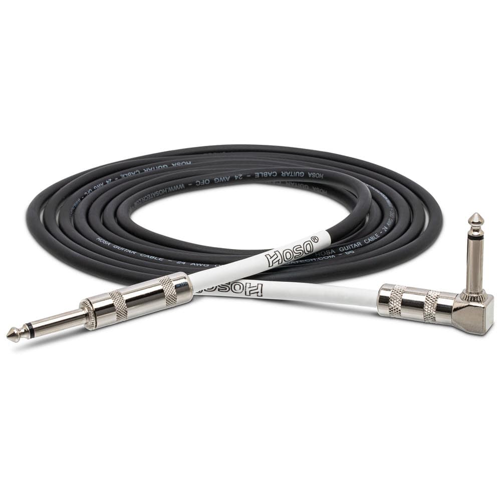 Hosa GTR200R Right angle guitar cables