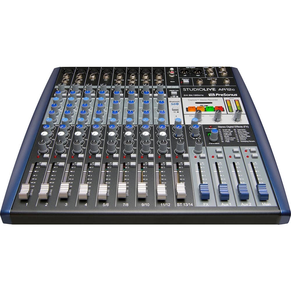 PreSonus StudioLive AR12c Hybrid Mixer.