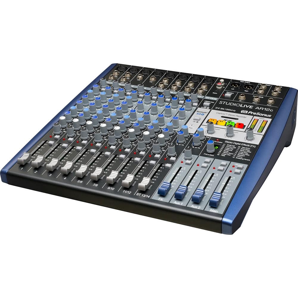 PreSonus StudioLive AR12c Hybrid Mixer.