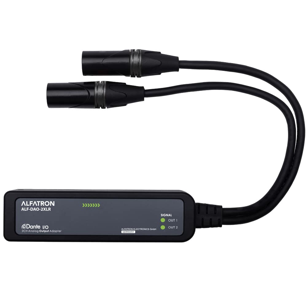 Alfatron DAO-2XLR Dante output adaptor