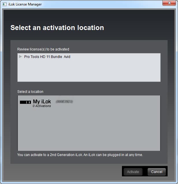 iLok location