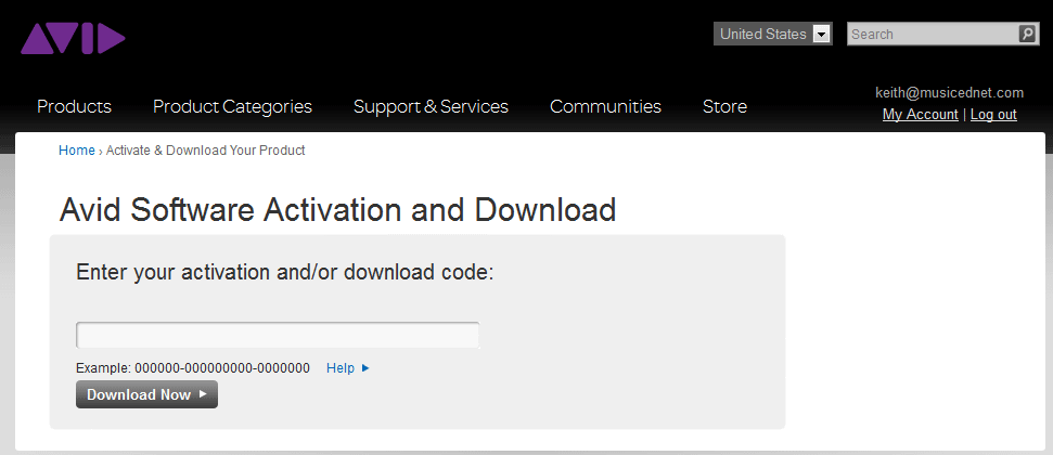 AVID activation entry