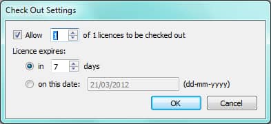 Sibelius check-out settings