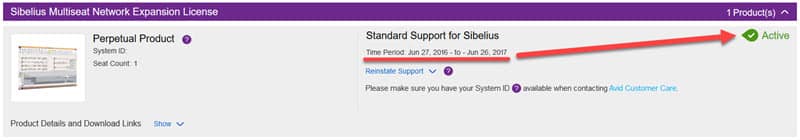 Sibelius upgrade and support renewed