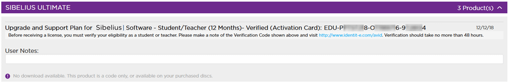 Academic initial deposit