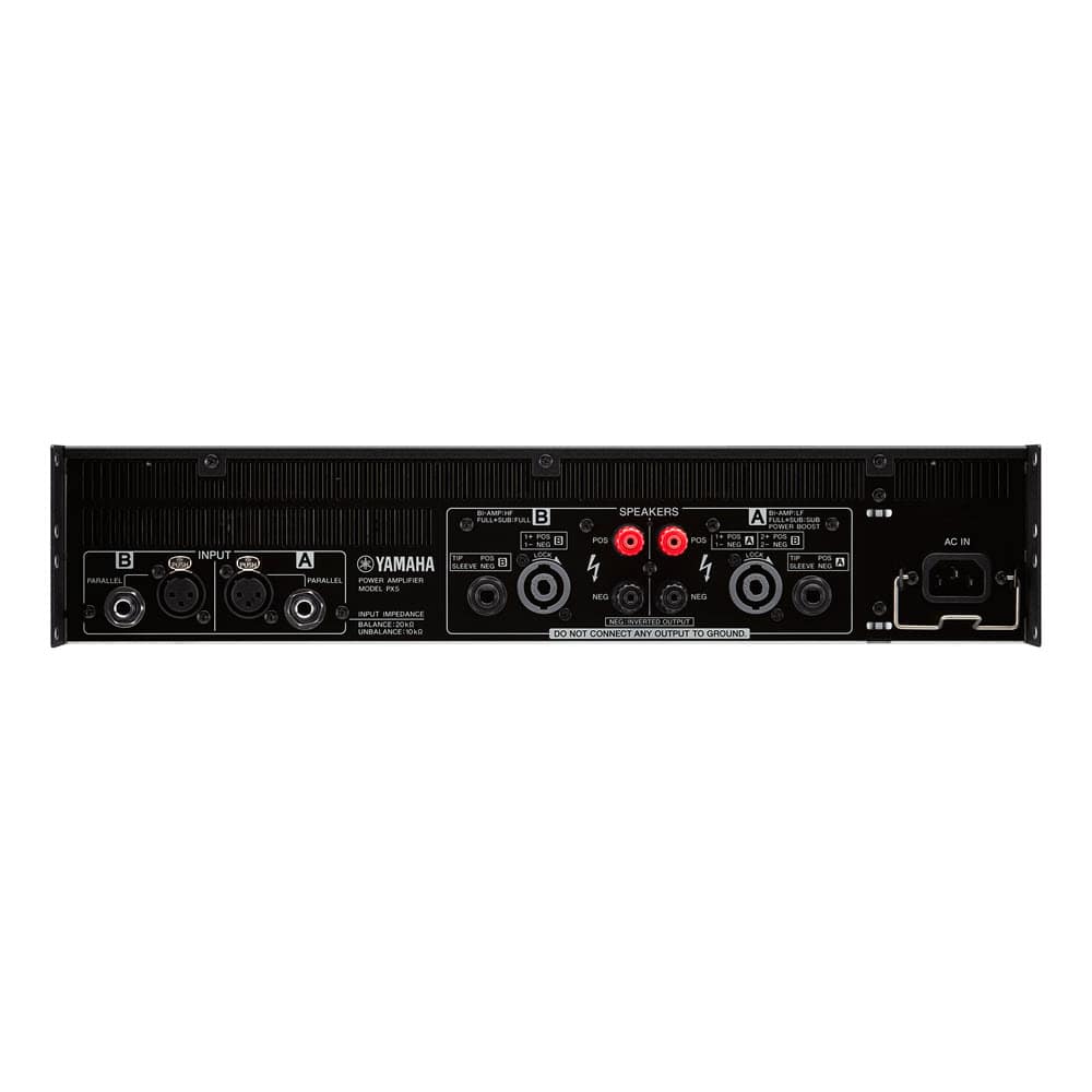 Yamaha PX5 Power Amplifier rear