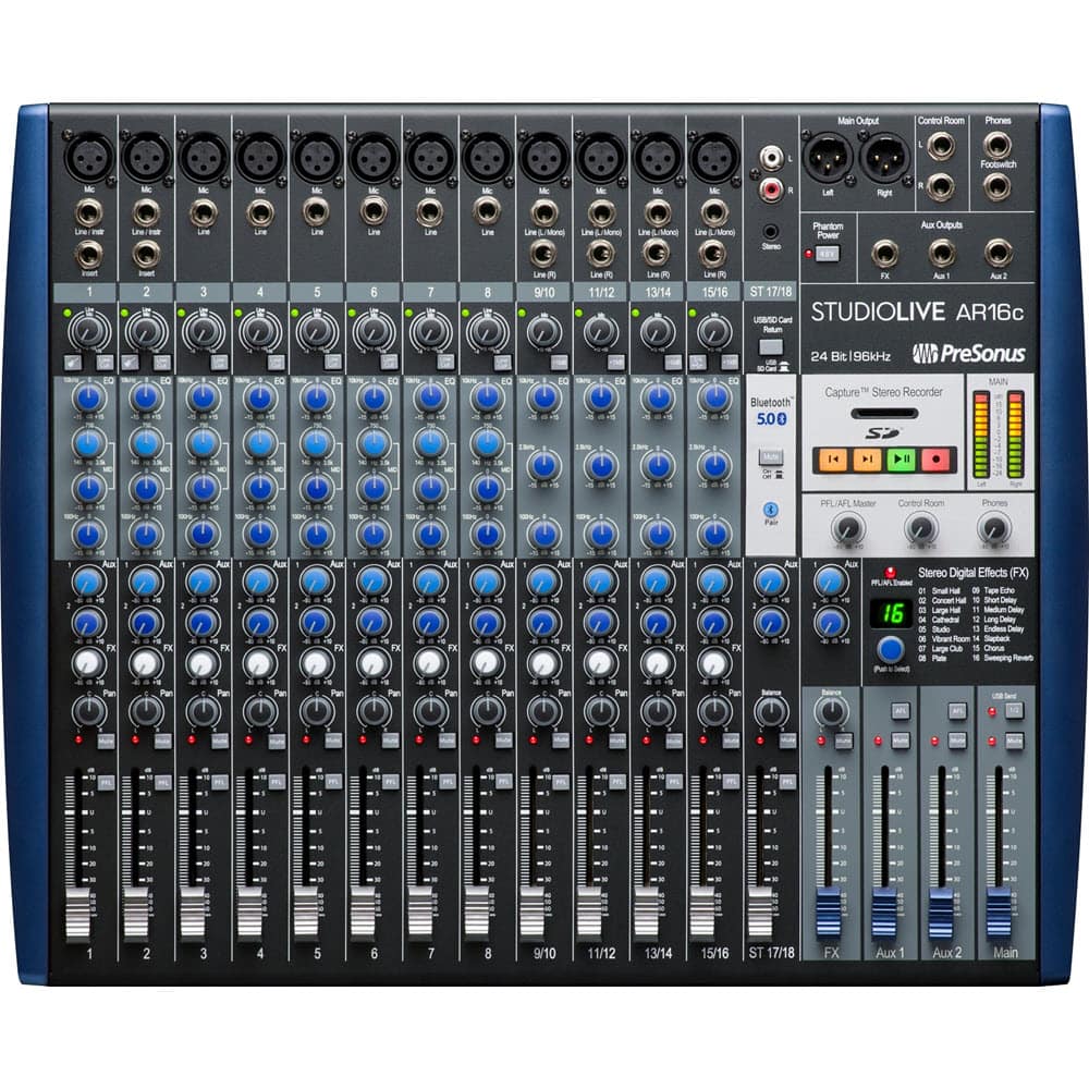 PreSonus StudioLive AR16c Hybrid Mixer