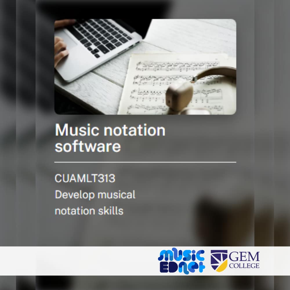 Short Course: Music Notation Software