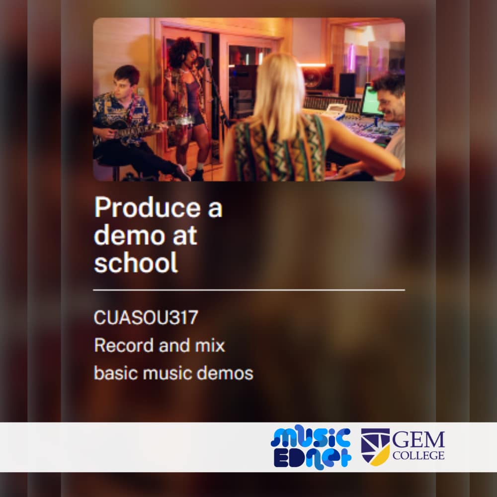Short Course: Produce a Demo at School