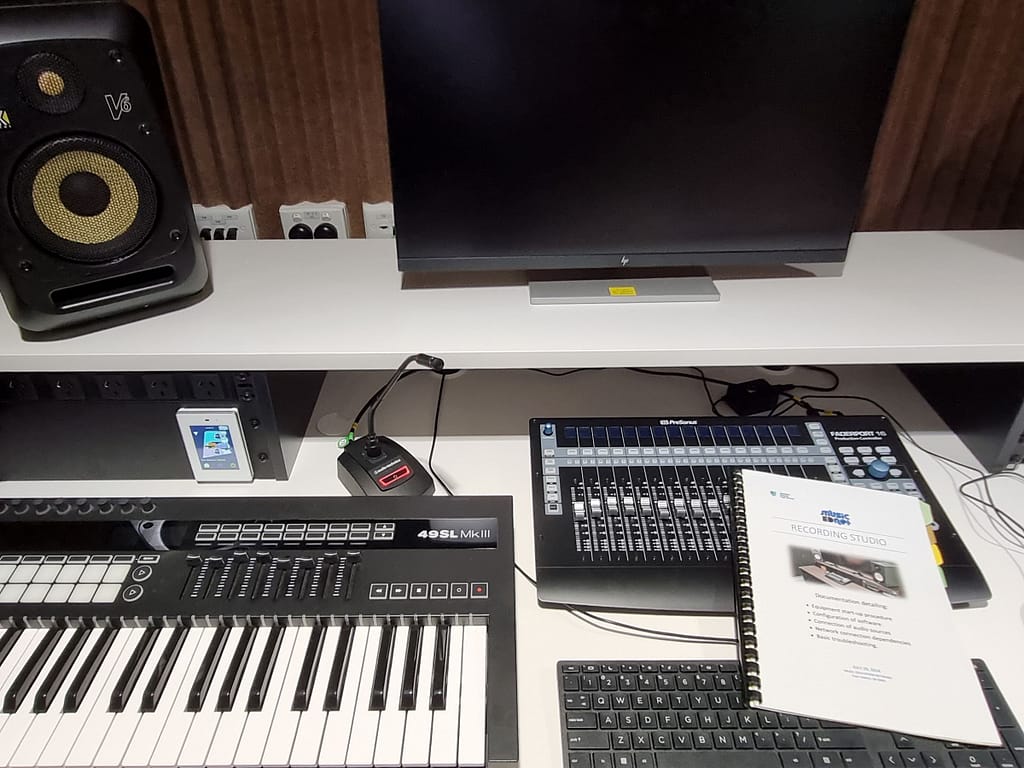 ABHS control room desk close up resize