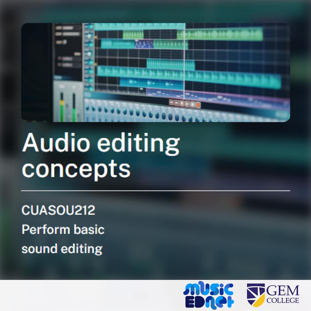 Short Course: Audio Editing Concepts