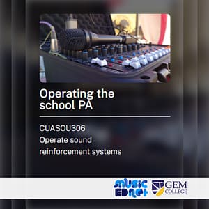 Short Course: Operating the School PA