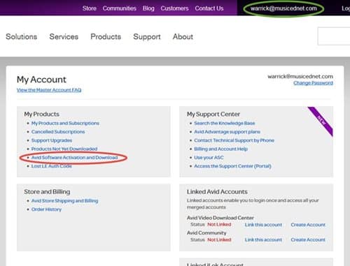 AVID MyAccount activation download