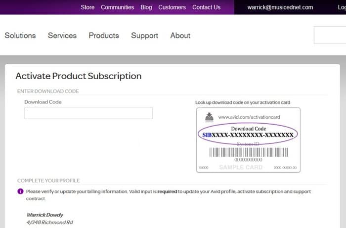 Activation download product redemption